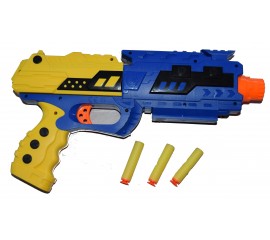 Žaislas šautuvas su įvairiais šoviniais